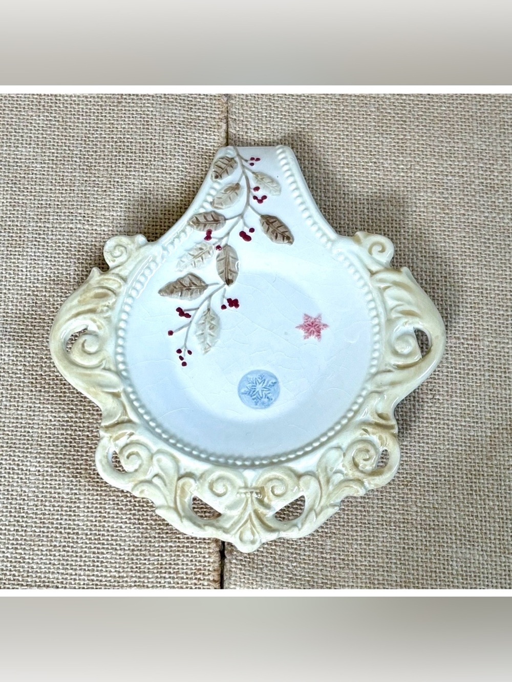Deck The Halls Holly Spoon Rest Christmas Holiday Cottagecore Rustic Farmhouse